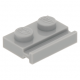 LEGO lapos elem 1x2 egyik oldala mentén ajtósínnel, világosszürke (32028)